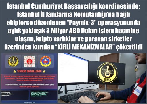 Siber Jandarma ekiplerinden tarihi nitelikte dev "Paymix-3" operasyonu