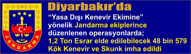 Diyarbakır'da Jandarma ekiplerinin uyuşturucu ile mücadelesi aralıksız 7/24 devam ediyor